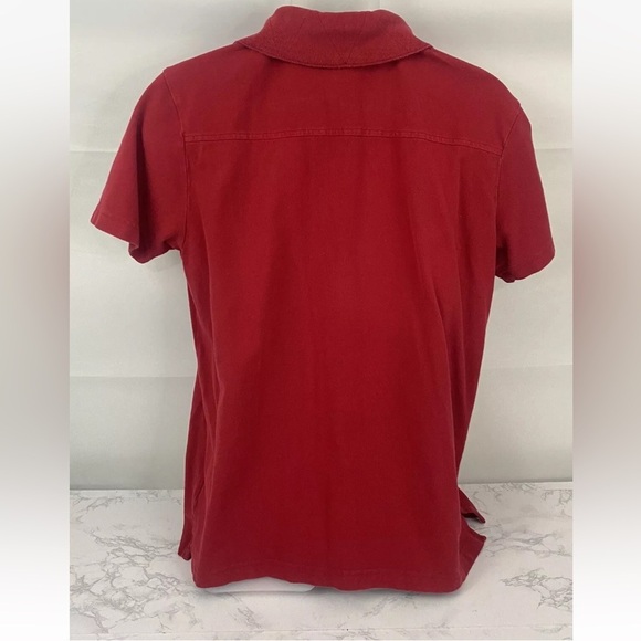 Nautica Eat 1999 Short Sleeve Polo Mens L Red Vintage Look Large Collar …​ - Picture 3 of 4